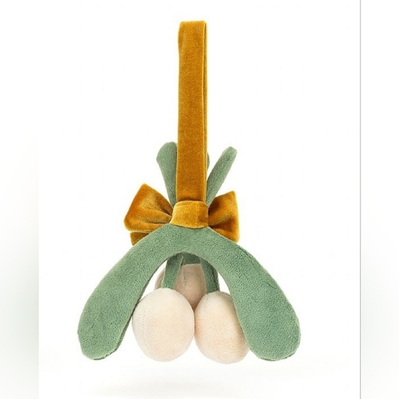 Jellycat Amuseable Mistletoe 7x7" Soft & Plush NWT - Picture 3 of 4